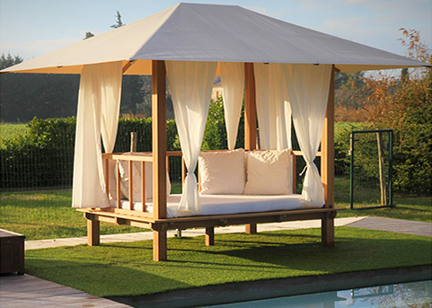 Outdoor daybed store gazebo
